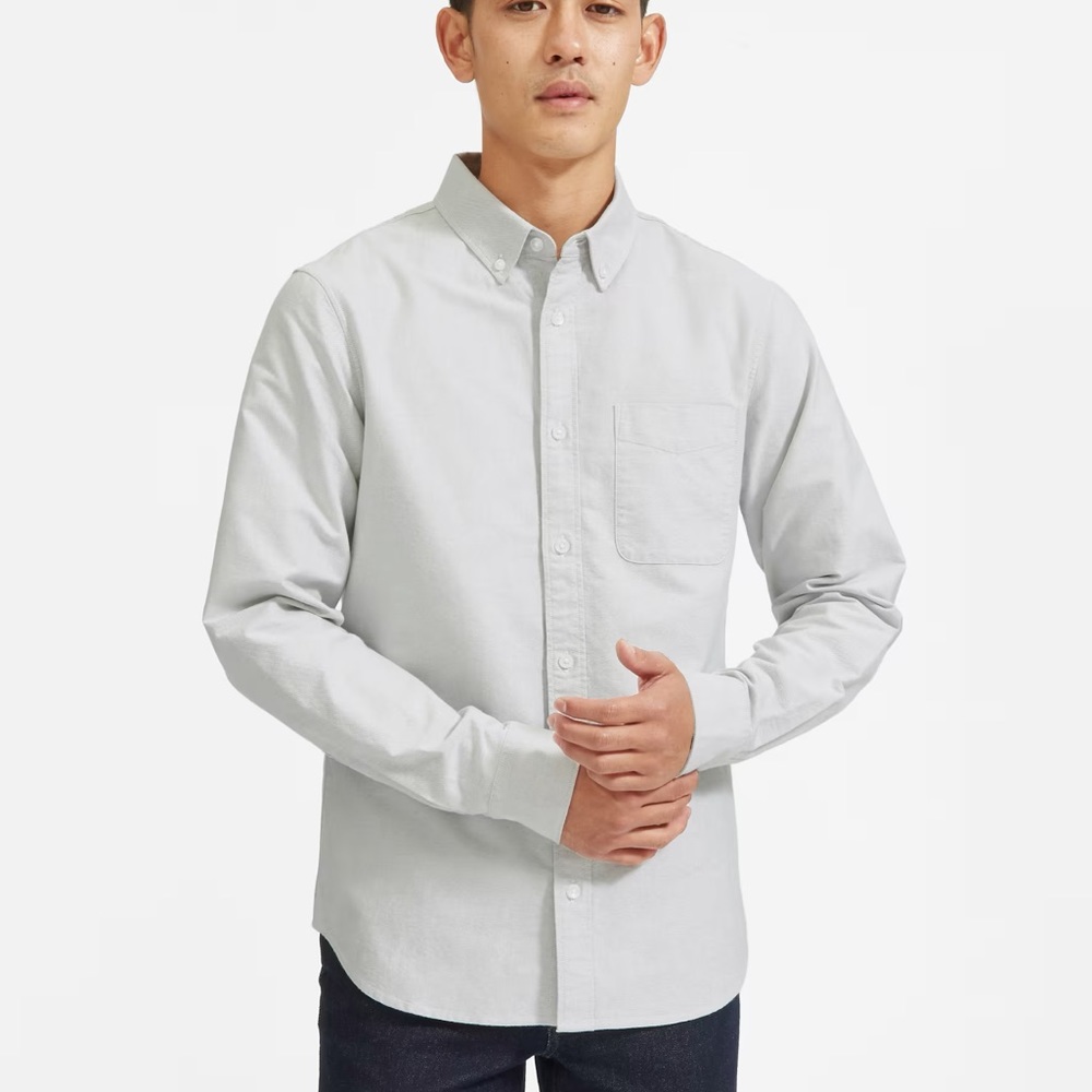 Everlane NWT The Standard Fit Japanese Oxford Shirt | Uniform Button Up Size XS